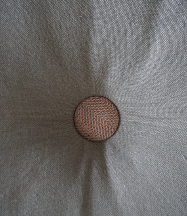 Rene Houtman Ibiza Button Cushion | Ginger | 40 x 50 cm