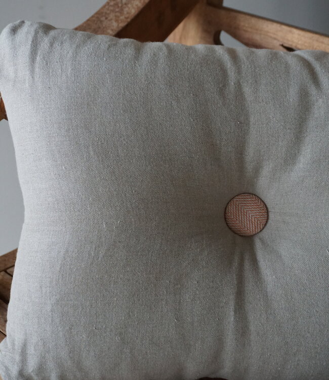 Rene Houtman Ibiza Button Cushion | Ginger | 40 x 50 cm