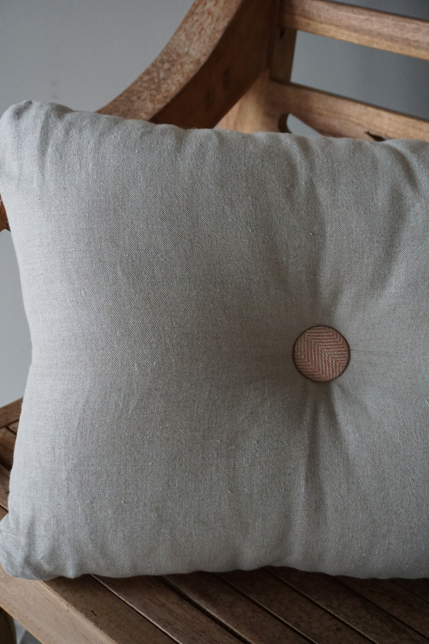 Rene Houtman Ibiza Button Cushion | Ginger | 40 x 50 cm