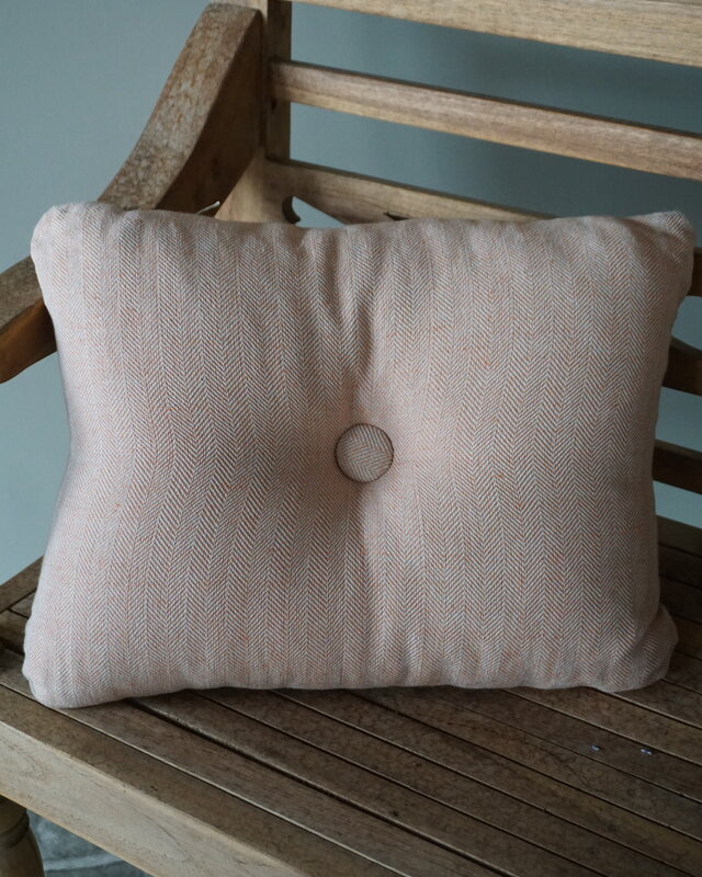 Rene Houtman Ibiza Button Cushion | Ginger | 40 x 50 cm