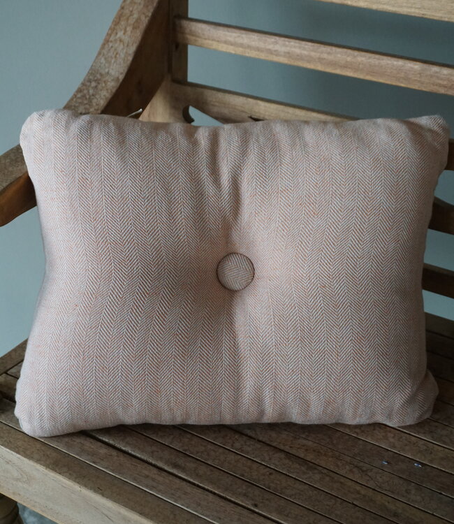 Rene Houtman Ibiza Button Cushion | Ginger | 40 x 50 cm