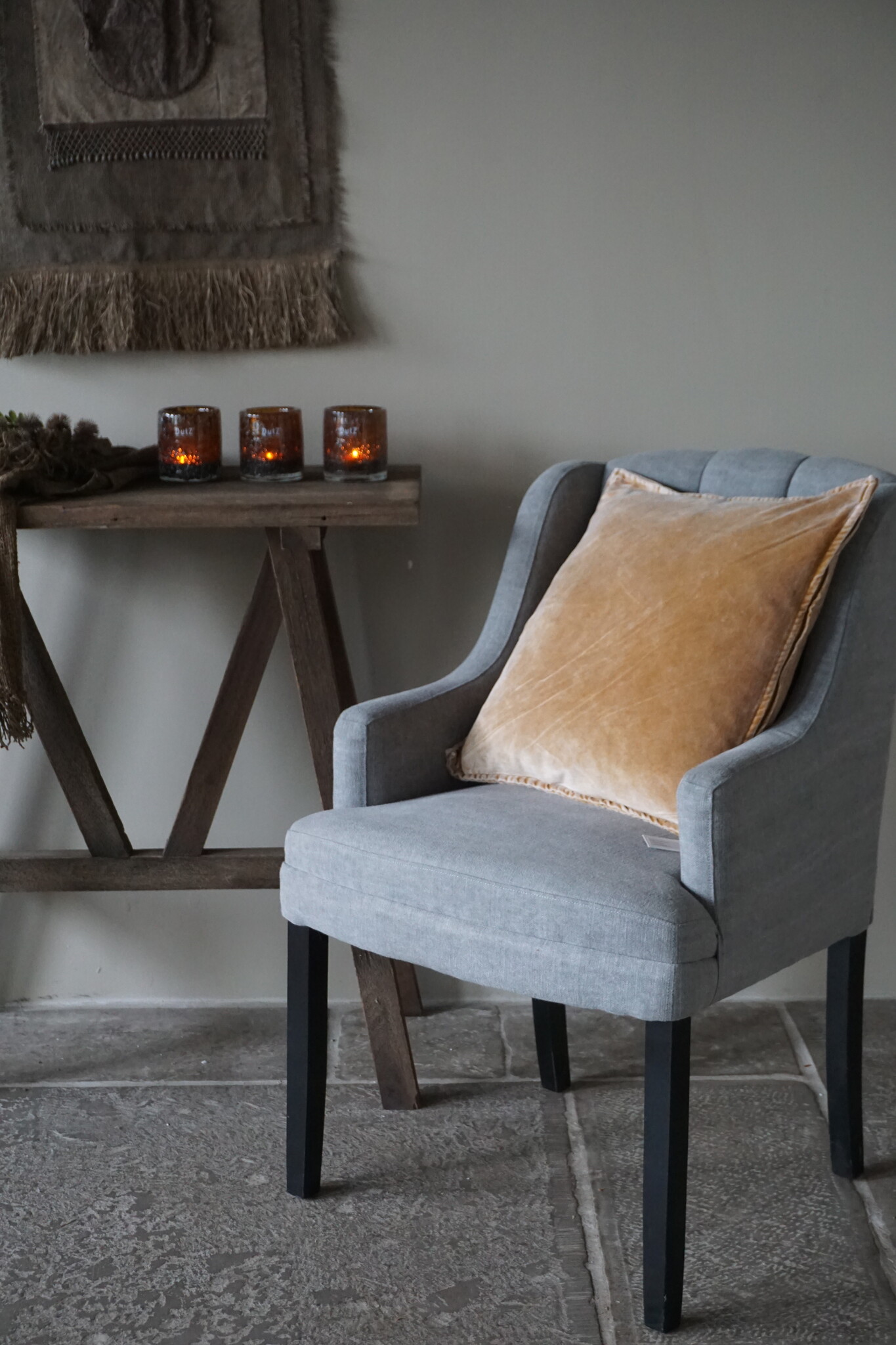 Rene Houtman Pip Kussenhoes Washed Velvet Caramel | 50 x 50 cm
