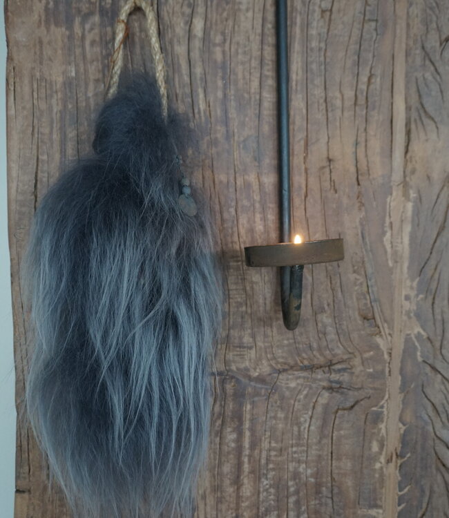 Rene Houtman Wol Toef | Grijs | H30 x B13 cm