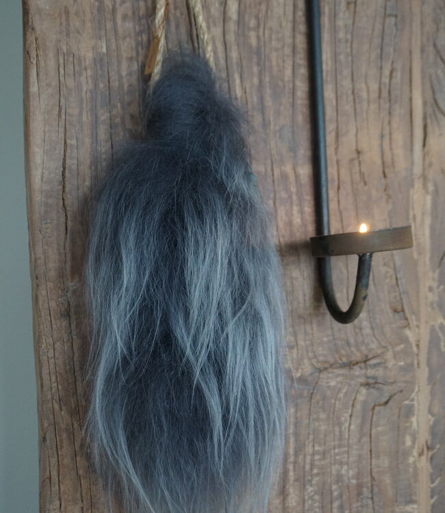 Rene Houtman Wol Toef | Grijs | H30 x B13 cm