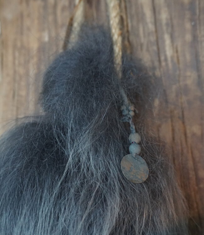 Rene Houtman Wol Toef | Grijs | H30 x B13 cm