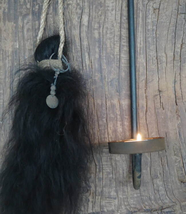 Rene Houtman Wol Toef | Bruin | H30 x B13 cm