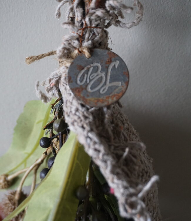 Rene Houtman Kunst Toef Met Shabby Doek | H35 x B16 cm