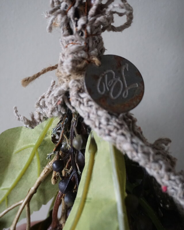 Rene Houtman Kunst Toef Met Shabby Doek | H35 x B16 cm