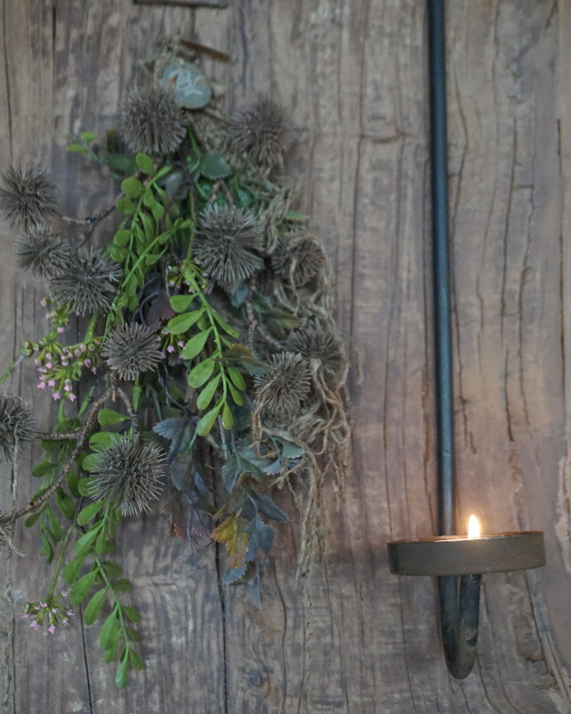 Rene Houtman Kunst Toef Met Distel En Shabby Doek | H36 x B20 cm