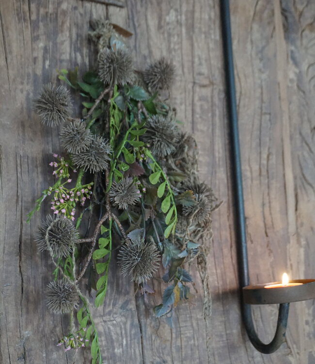 Rene Houtman Kunst Toef Met Distel En Shabby Doek | H36 x B20 cm