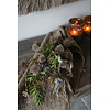 Kunst Toef Met Distel En Shabby Doek | H36 x B20 cm