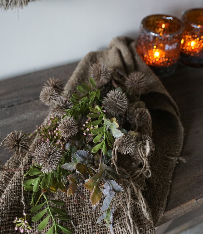 Rene Houtman Kunst Toef Met Distel En Shabby Doek | H36 x B20 cm