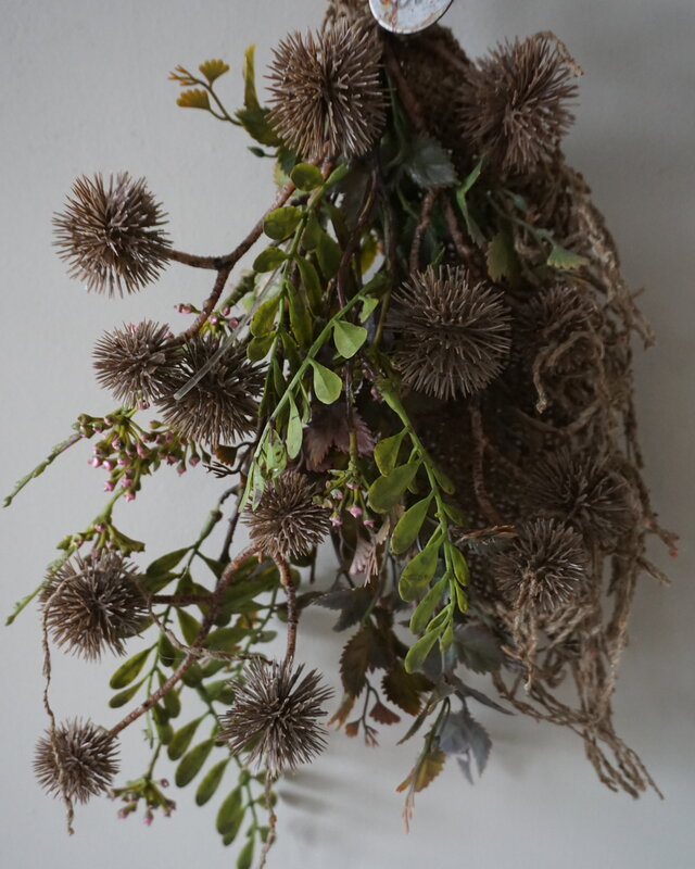Rene Houtman Kunst Toef Met Distel En Shabby Doek | H36 x B20 cm