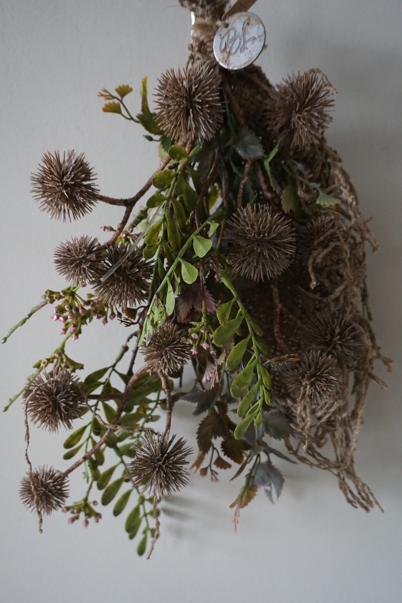 Rene Houtman Kunst Toef Met Distel En Shabby Doek | H36 x B20 cm
