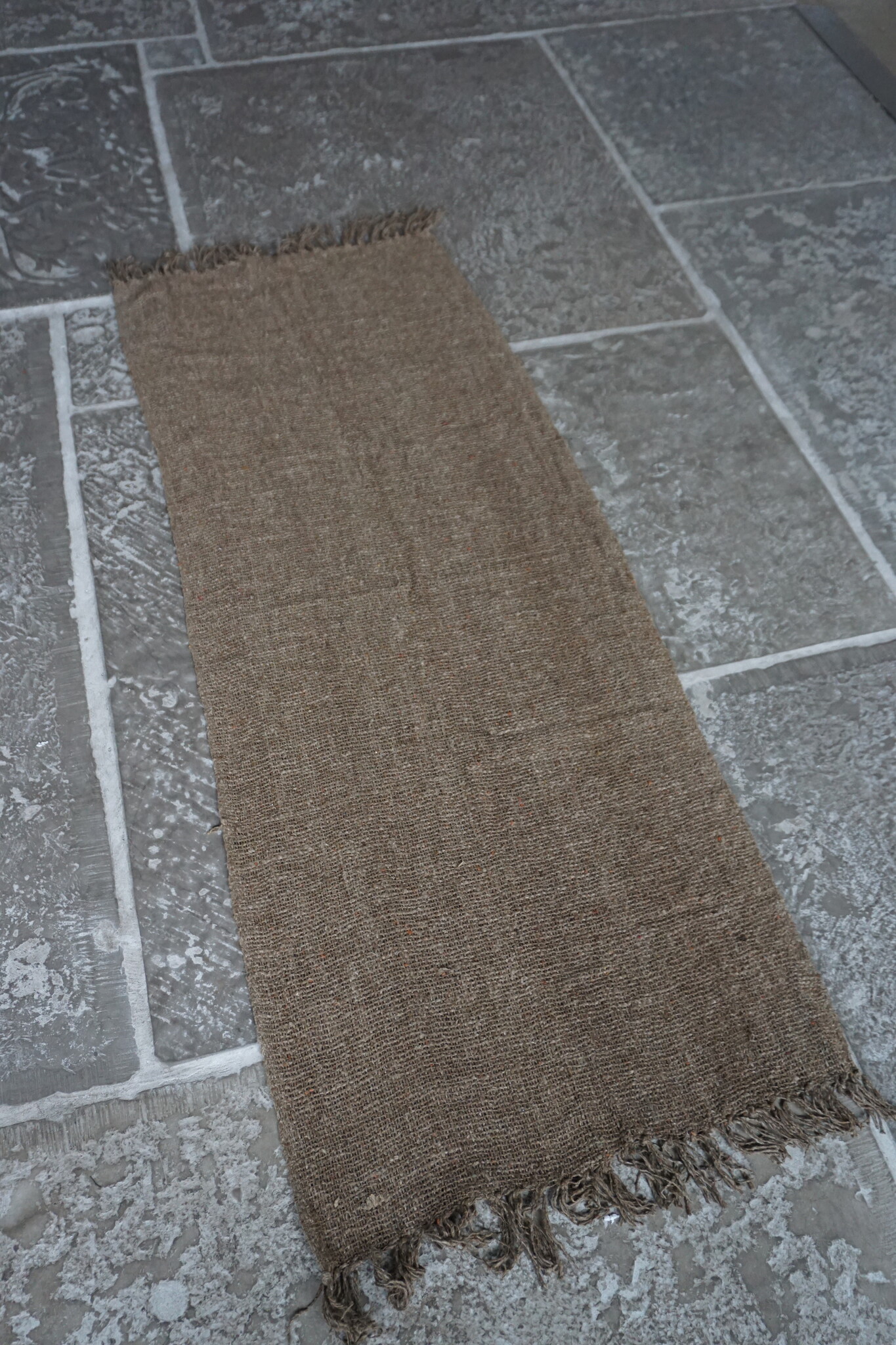 Rene Houtman Shabby Doek Leem | L155 x B55 cm