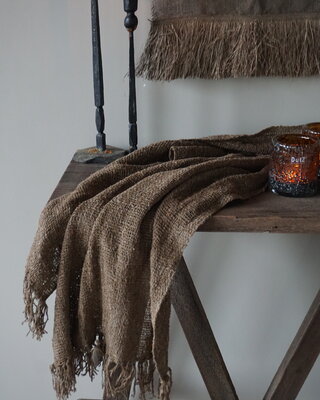 Rene Houtman Shabby Doek Leem | L155 x B55 cm