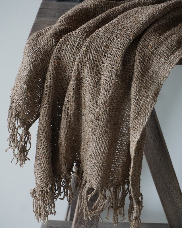 Rene Houtman Shabby Doek Leem | L155 x B55 cm