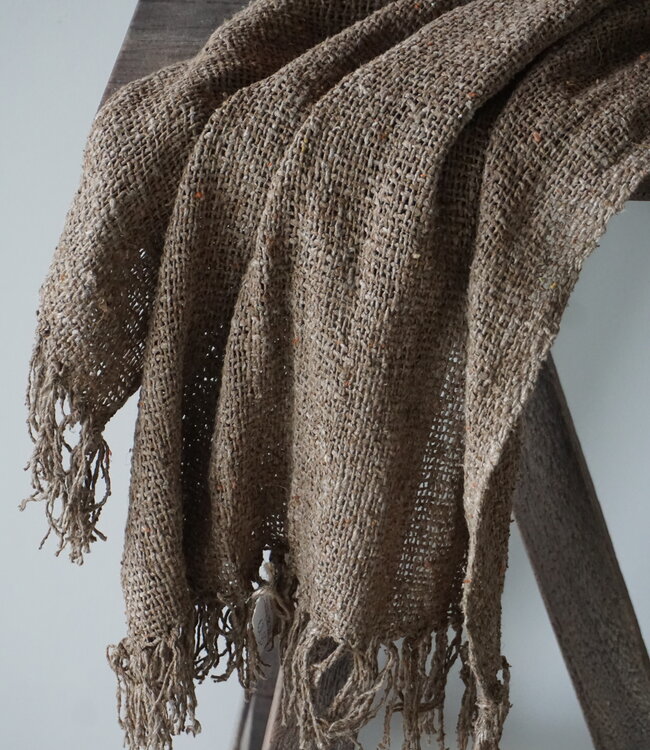 Rene Houtman Shabby Doek Leem | L155 x B55 cm