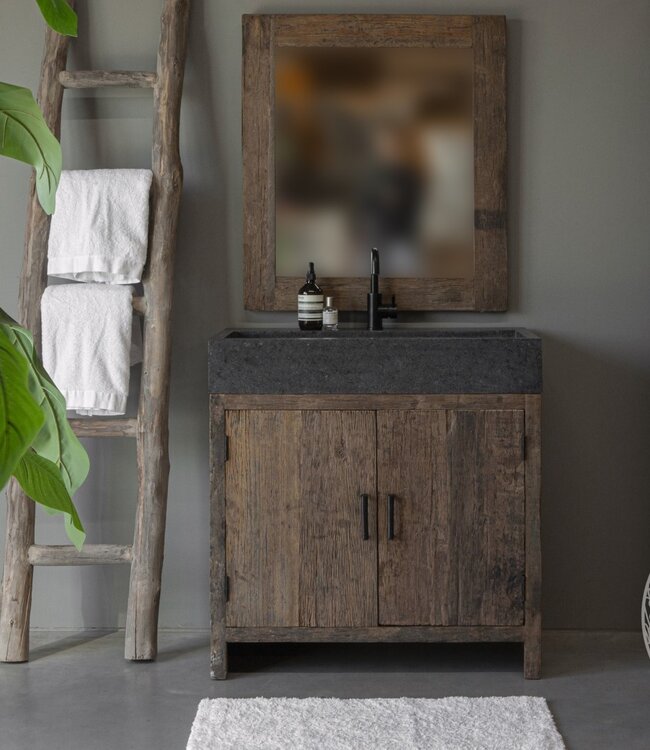 Be-Uniq Badkamer Meubel Brugge | Met Spoelbak | H93xB91xD45 cm