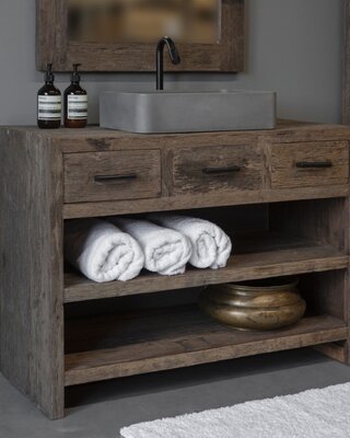 Be-Uniq Badkamer Meubel Gent | H81 x B110 x D45 cm
