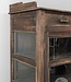 Be-Uniq Oud Glaskastje | Rustiek Verweerd | H130xB96xD48 cm