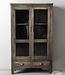 Be-Uniq Oud Glaskastje | Rustiek Verweerd | H142xB85xD43 cm