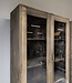 Be-Uniq Oude Vitrinekast | Rustiek Verweerd | H200xB92xD48 cm