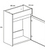 Differnz Fonteinkast Differenz Hura L Links/Rechts 40 cm Wit