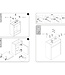 Differnz Fonteinkast Differenz Hura L Links/Rechts 40 cm Eiken