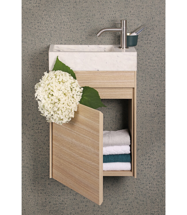 Differnz Fonteinkast Differenz Hura L Links/Rechts 40 cm Eiken