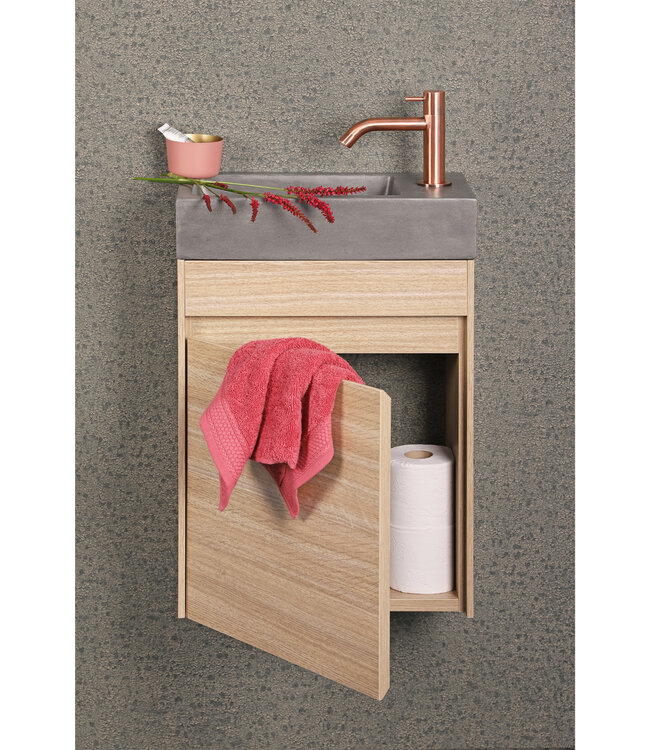 Differnz Fonteinkast Differenz Hura L Links/Rechts 40 cm Eiken