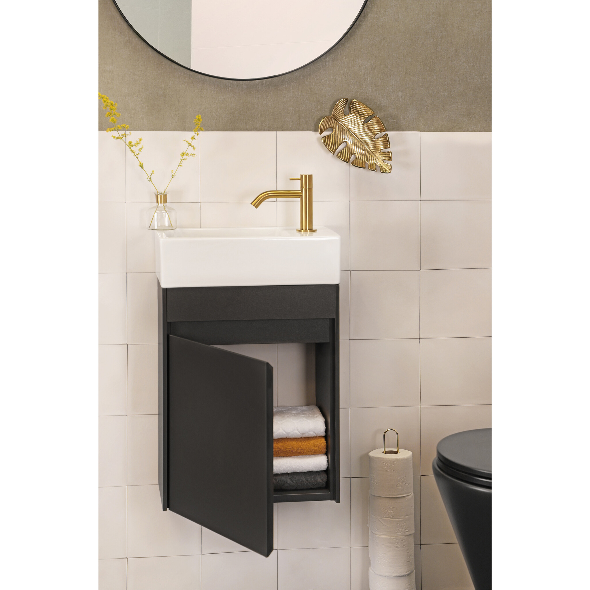 Differnz Hura L fontein - 40 x 22 x 11.5 cm - wit