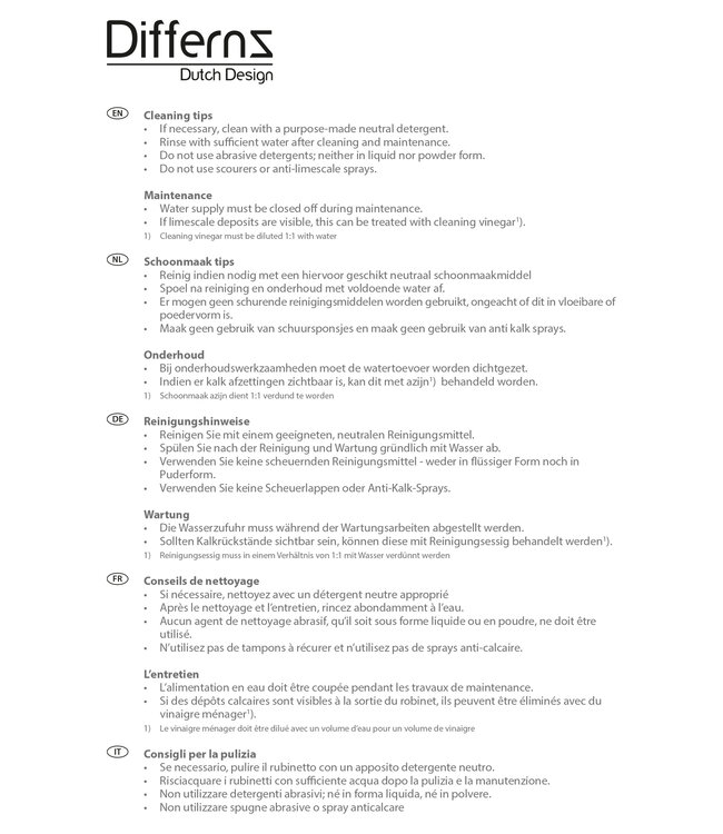 Differnz Hura L fontein - 40 x 22 x 11.5 cm - wit