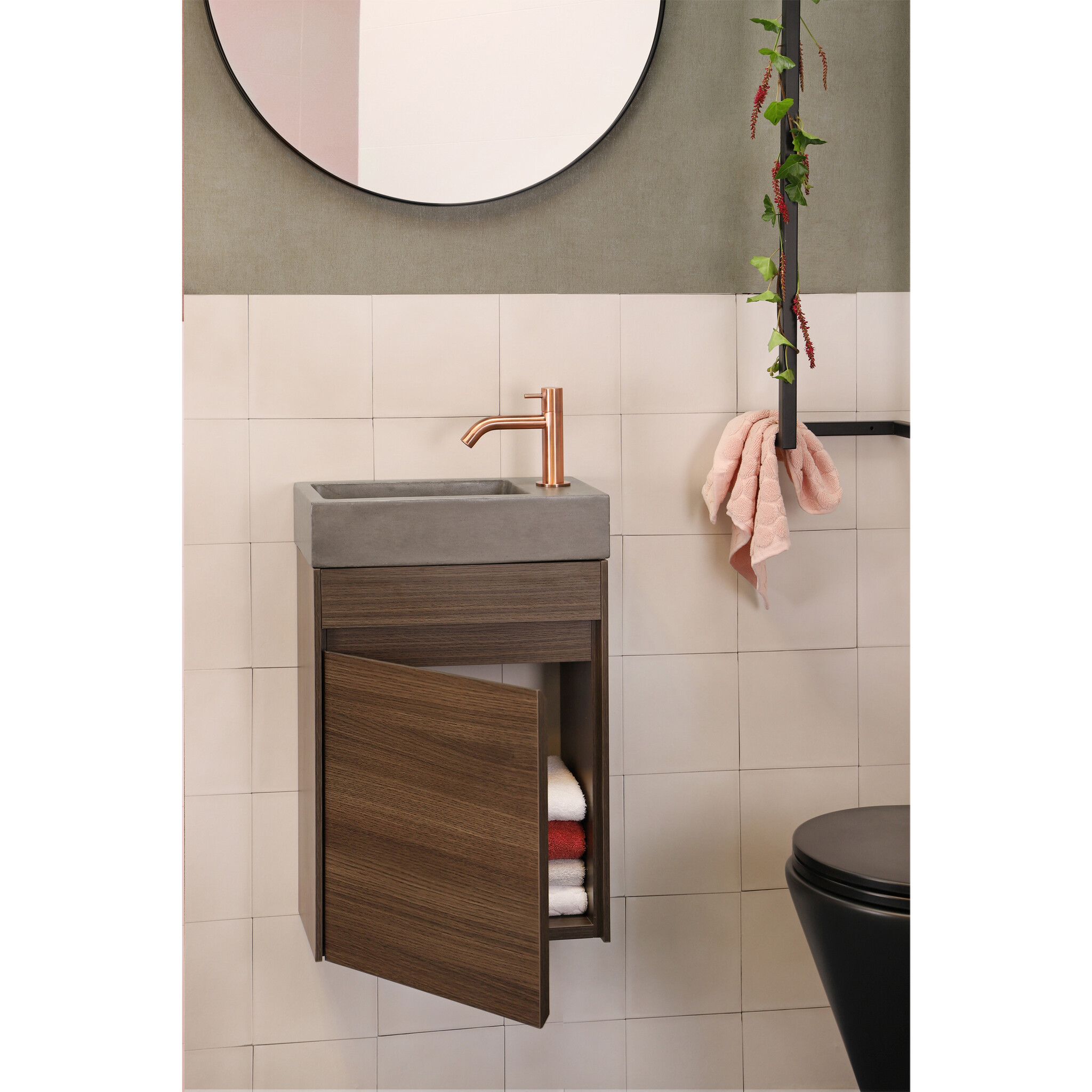 Differnz Hura L fontein - 40 x 22 x 9 cm - donkergrijs
