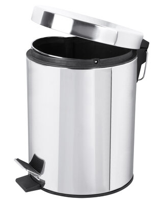 Differnz Pedaalemmer 5 liter - 27.5 x 20 cm - chroom