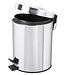 Differnz Pedaalemmer 5 liter - 27.5 x 20 cm - chroom