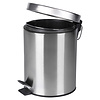 Pedaalemmer Prullenbak 5 liter - 27.5 x 20 cm - mat chroom