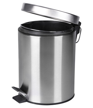 Differnz Pedaalemmer 5 liter - 27.5 x 20 cm - mat chroom