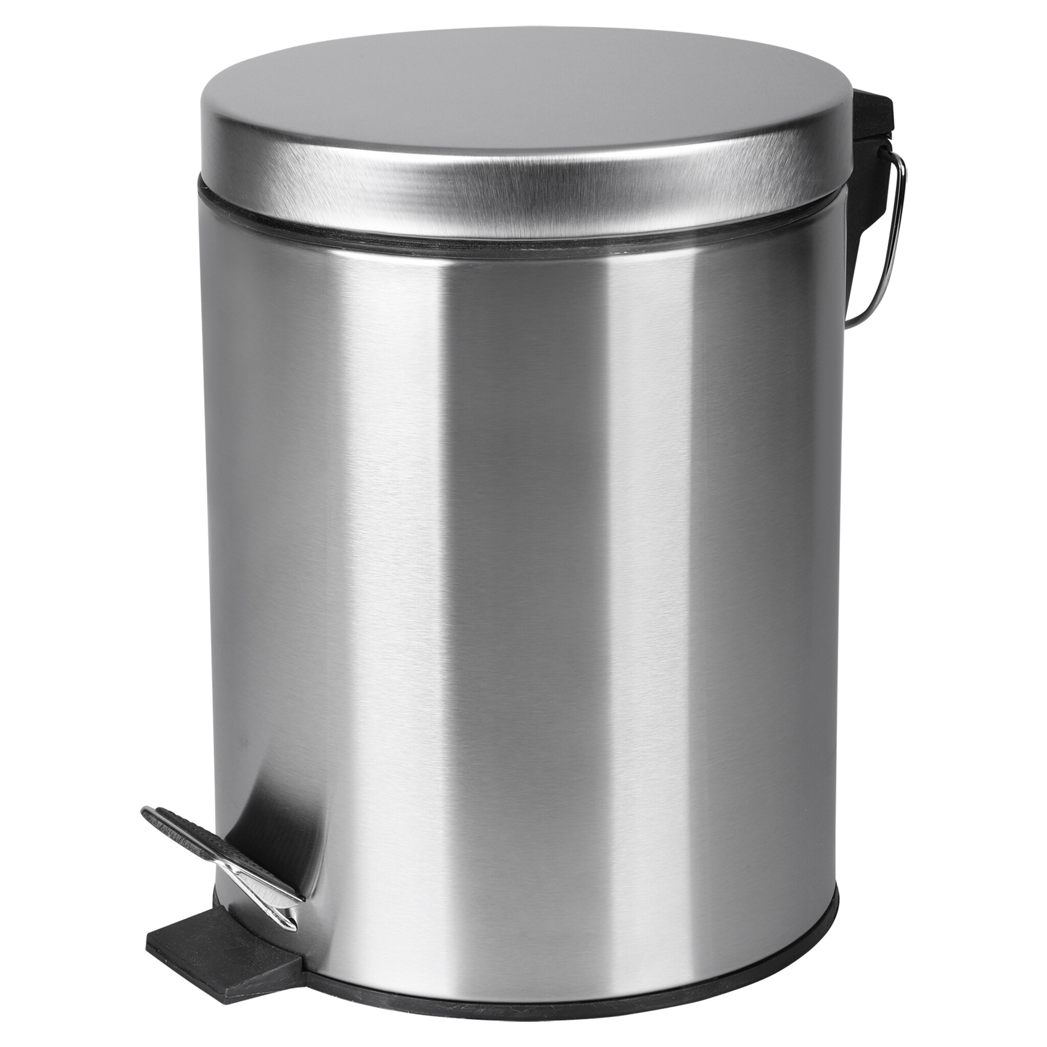 Differnz Pedaalemmer Prullenbak 5 liter - 27.5 x 20 cm - mat chroom