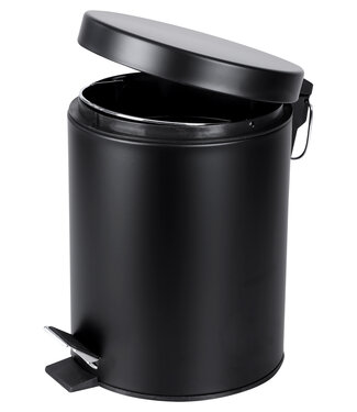 Differnz Pedaalemmer 5 liter - 27.5 x 20 cm - mat zwart