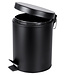 Differnz Pedaalemmer 5 liter - 27.5 x 20 cm - mat zwart