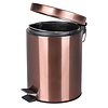 Pedaalemmer Prullenbak 5 liter - 27.5 x 20 cm - rood koper