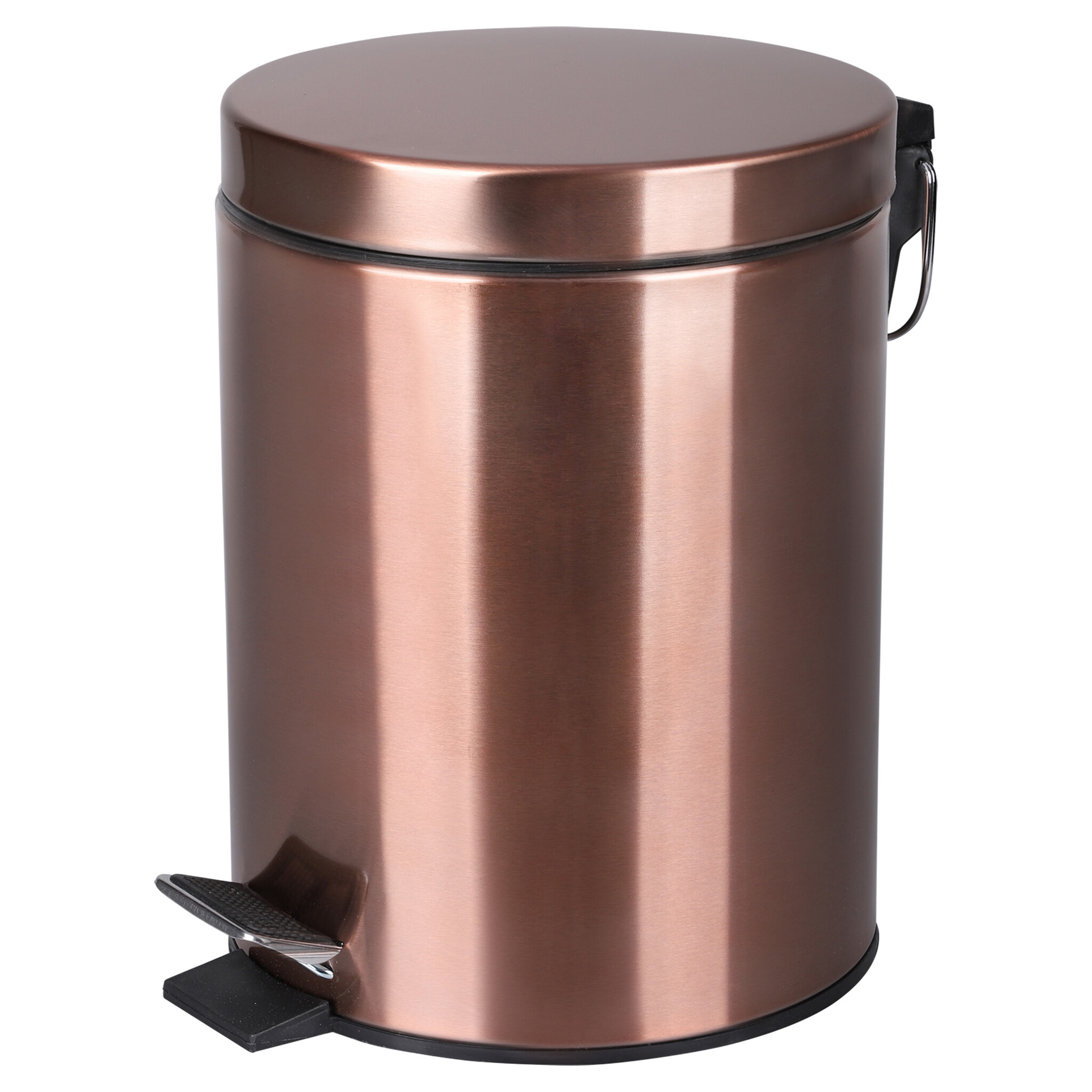 Differnz Pedaalemmer Prullenbak 5 liter - 27.5 x 20 cm - rood koper