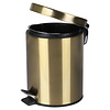 Pedaalemmer Prullenbak 5 liter - 27.5 x 20 cm - Mat Goud