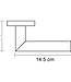 Differnz Toiletrolhouder - 14.5 x 8 cm - zwart