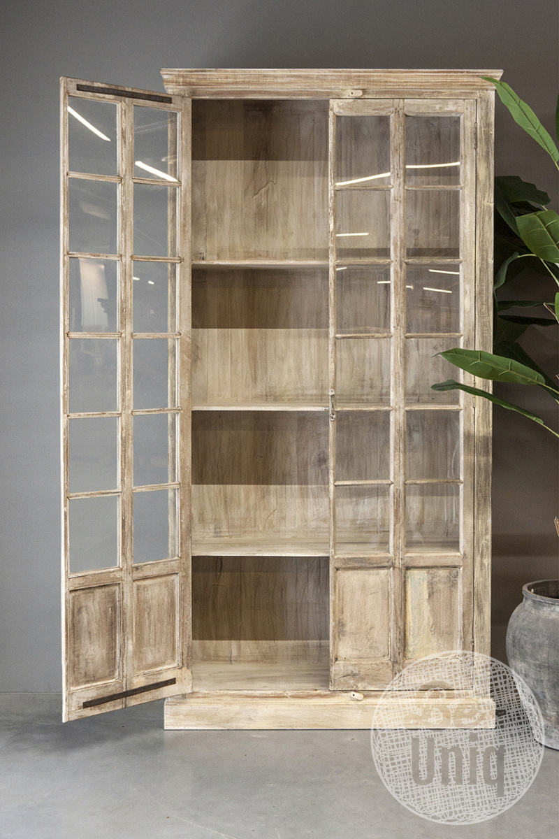 Be-Uniq Oude Vitrinekast | India | H271xB96xD48 cm