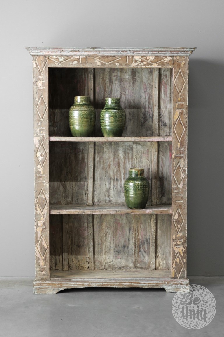 Be-Uniq Oude Boekenkast | India | H151xB103xD33 cm