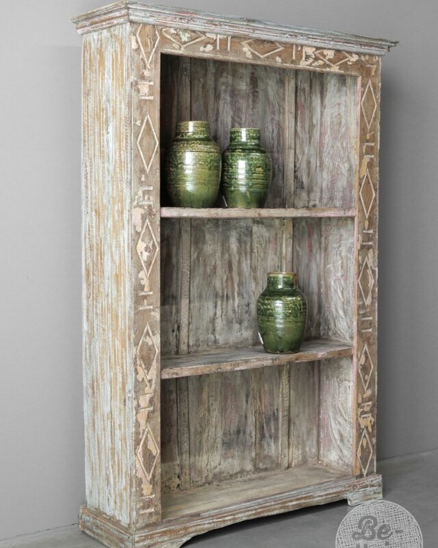Be-Uniq Oude Boekenkast | India | H151xB103xD33 cm