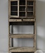 Be-Uniq Oud Vitrine Rekje | Rustiek Verweerd | H160xB83xD30 cm