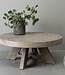 Be-Uniq Ronde Salontafel | Oud Elmhout | H38xB90xD90 cm